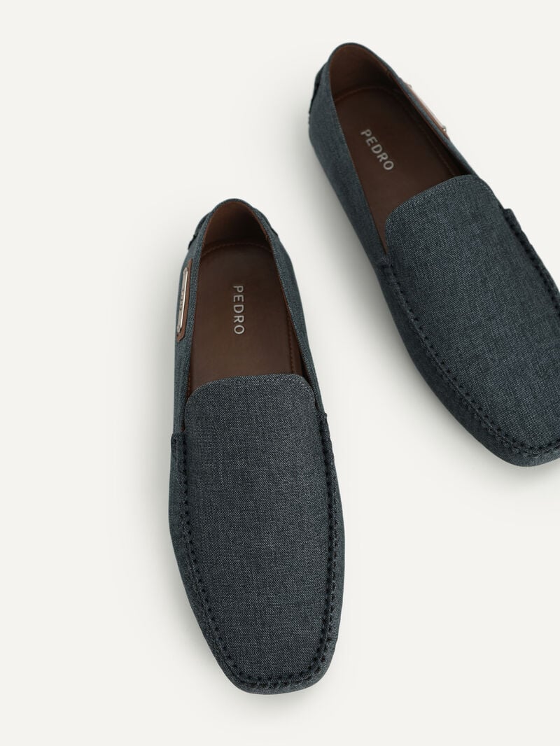 Pedro Casual Men Moccasins Navy | Q9Q-1891