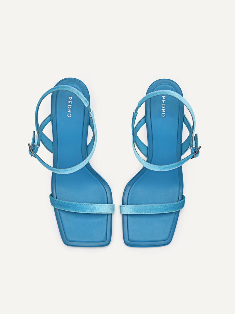 Pedro Celeste Slingback Women Heel Sandals Cyan | Q9Q-1482