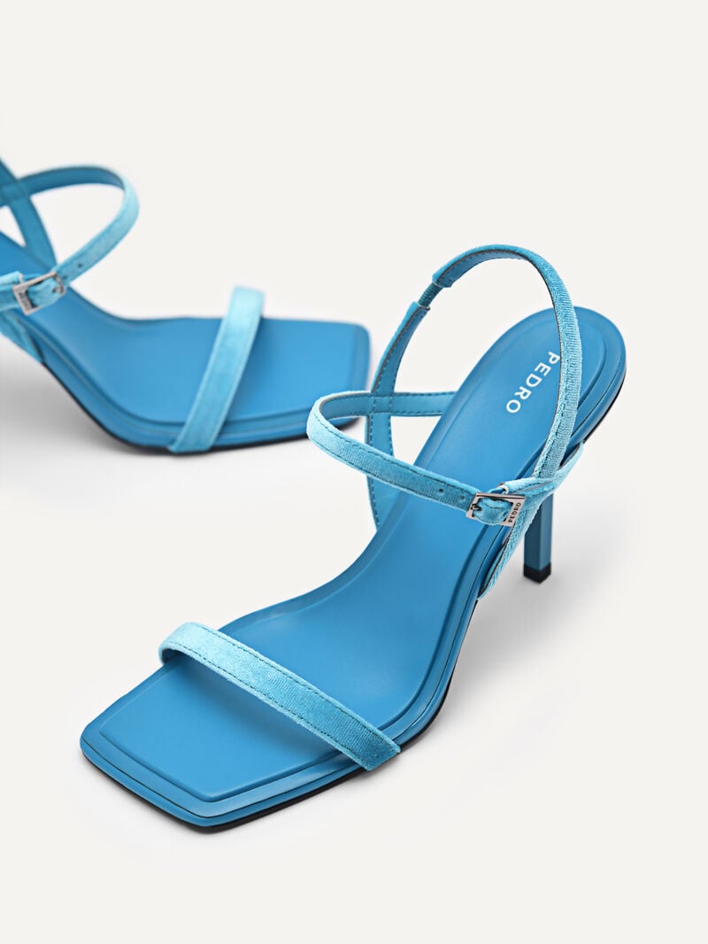 Pedro Celeste Slingback Women Heel Sandals Cyan | Q9Q-1482