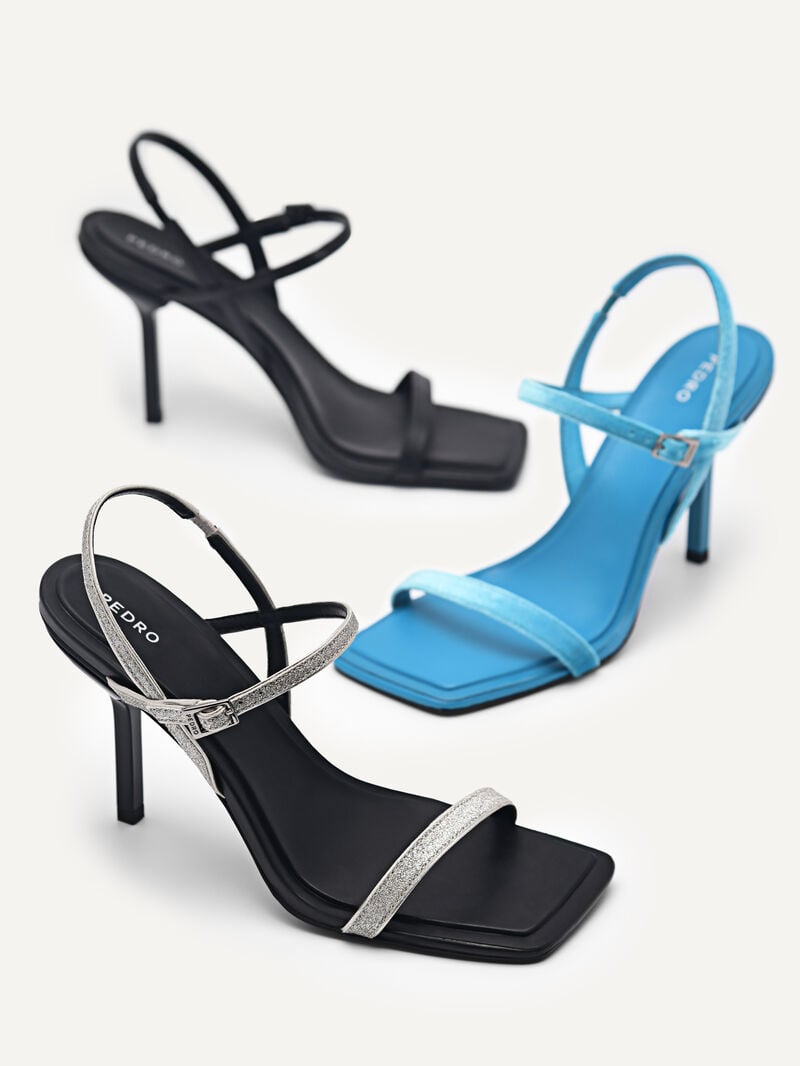 Pedro Celeste Slingback Women Heel Sandals Cyan | Q9Q-1482
