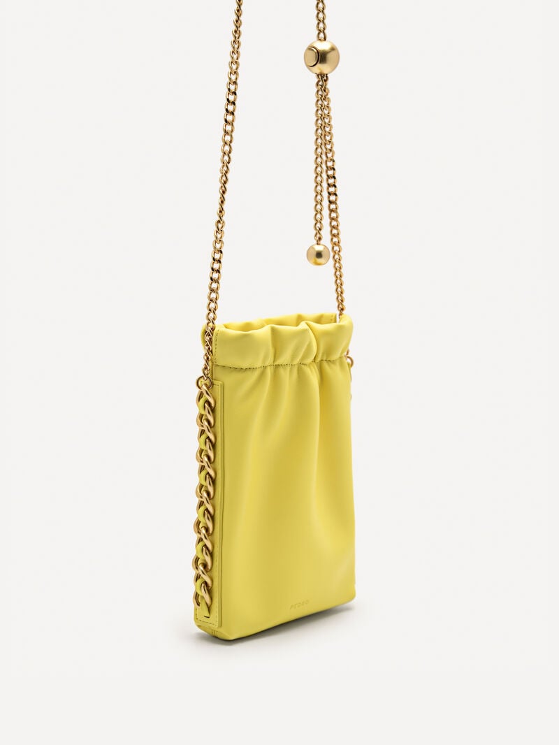 Pedro Chain Sling Pouch Women Pouches Yellow | Q9Q-1014