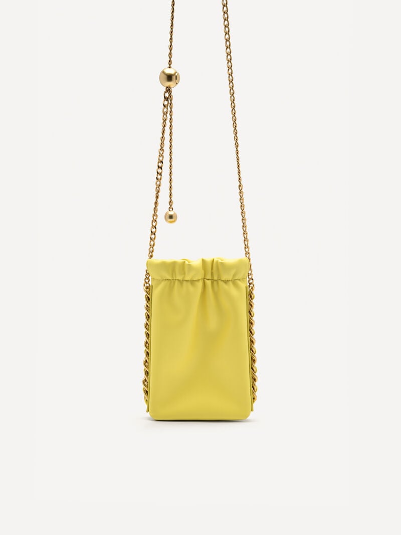 Pedro Chain Sling Pouch Women Pouches Yellow | Q9Q-1014
