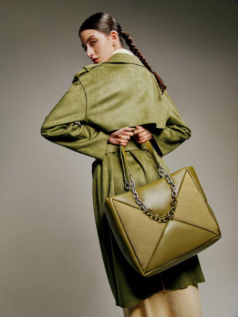 Pedro Charlotte Bags Women Totes Military Green | Q9Q-1274