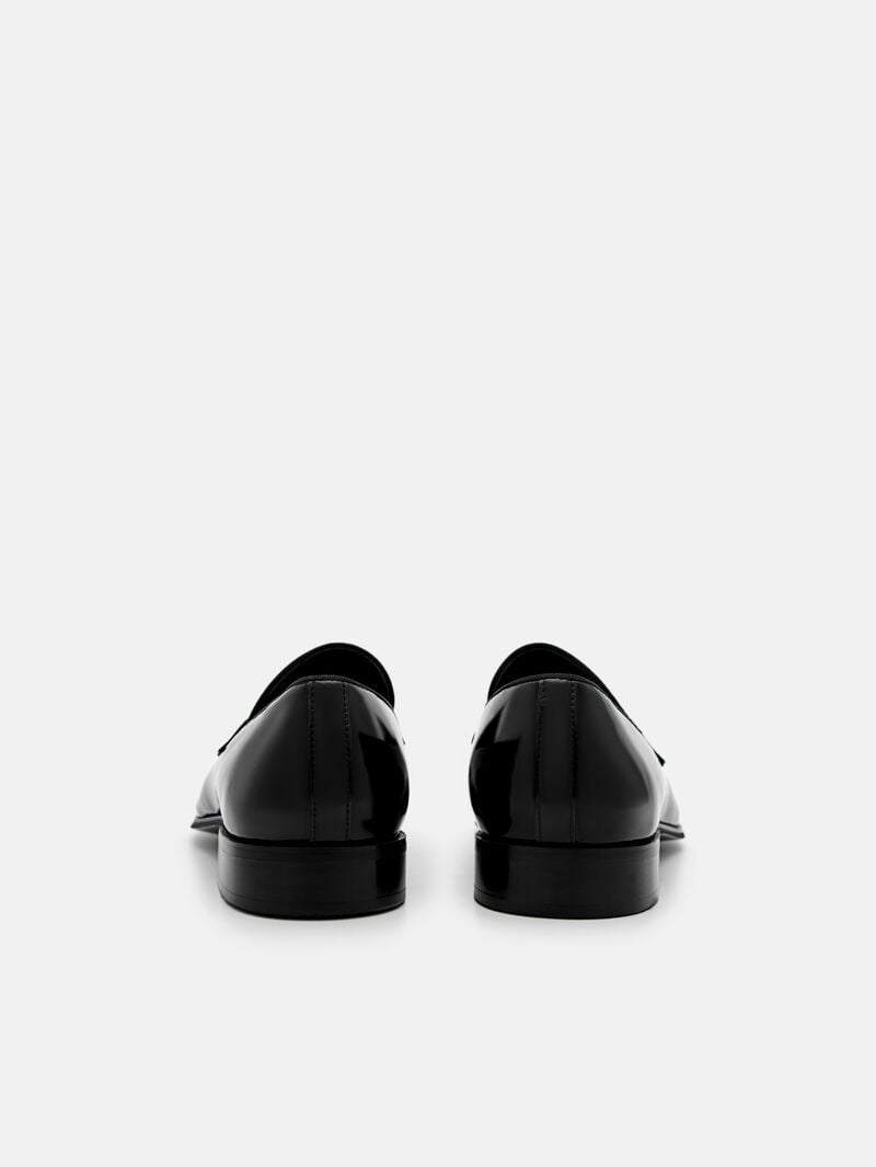 Pedro Clive Leather Men Loafers Black | Q9Q-1883