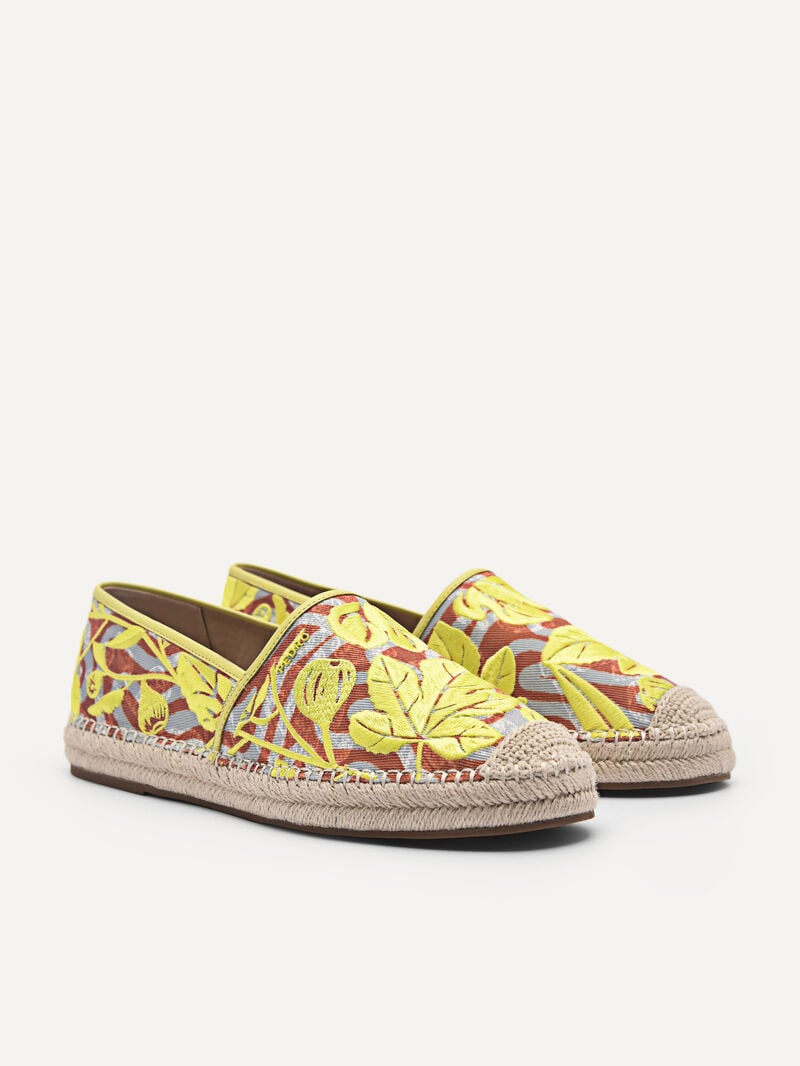 Pedro Corrin Espadrilles Women Flats Yellow | Q9Q-1878