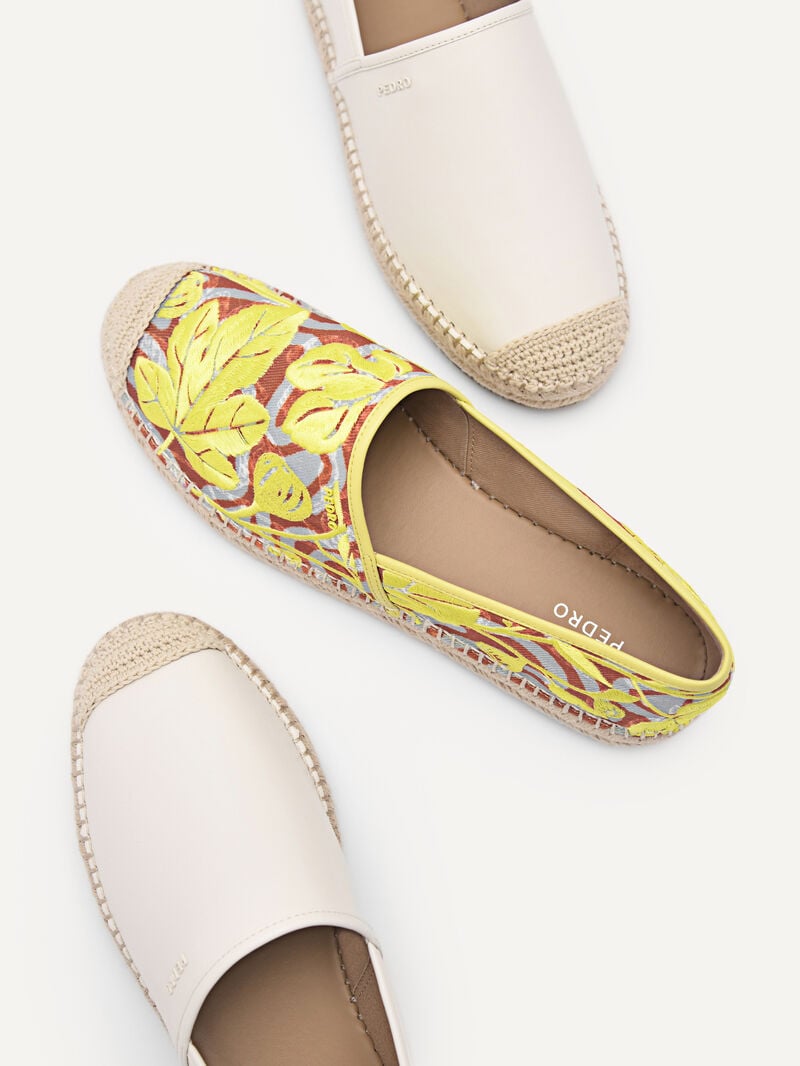Pedro Corrin Espadrilles Women Flats Yellow | Q9Q-1878
