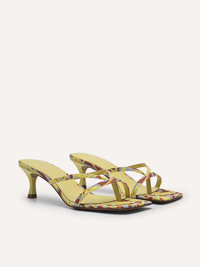 Pedro Corrin Women Heel Sandals Yellow | Q9Q-1480