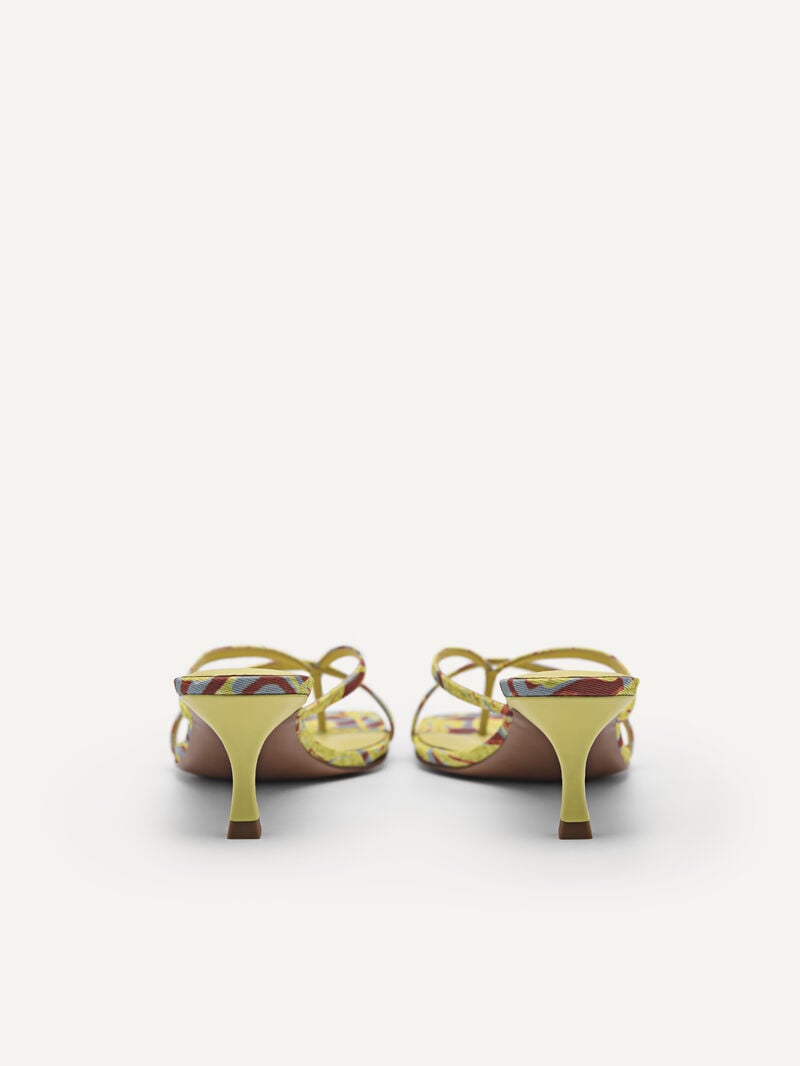 Pedro Corrin Women Heel Sandals Yellow | Q9Q-1480