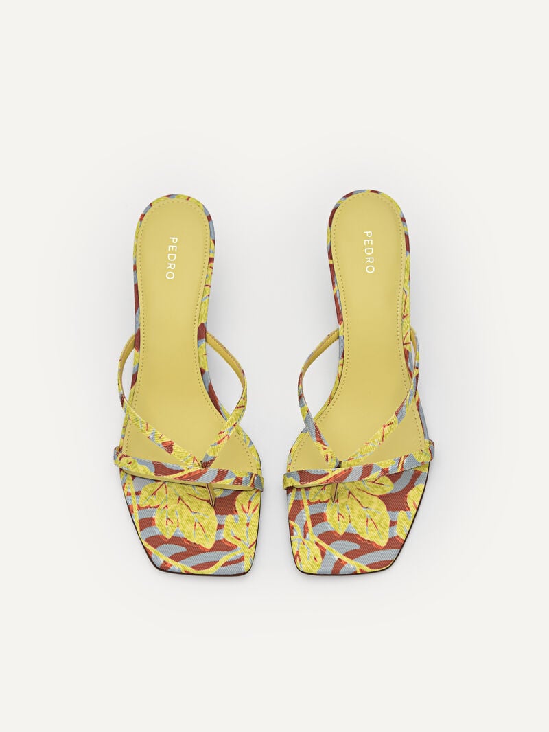 Pedro Corrin Women Heel Sandals Yellow | Q9Q-1480