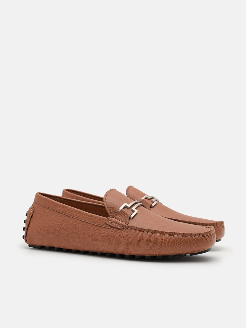 Pedro Dale Leather Men Moccasins Cognac | Q9Q-1877