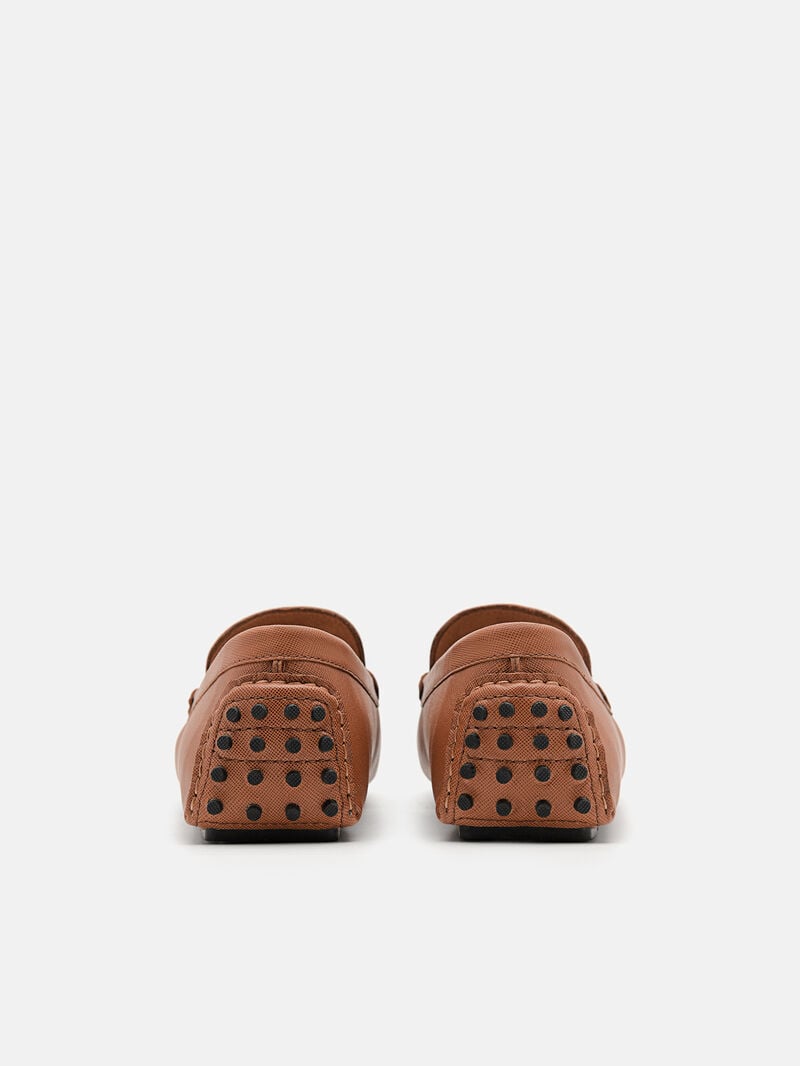 Pedro Dale Leather Men Moccasins Cognac | Q9Q-1877