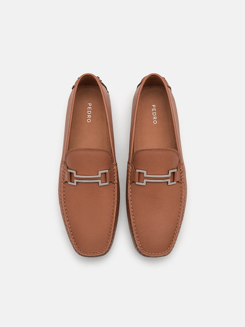 Pedro Dale Leather Men Moccasins Cognac | Q9Q-1877