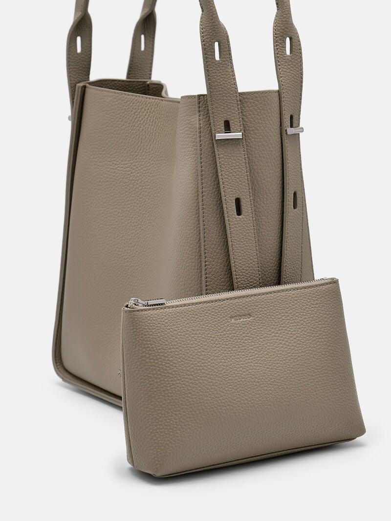 Pedro Demi Leather Bags Women Hobos Taupe | Q9Q-1267