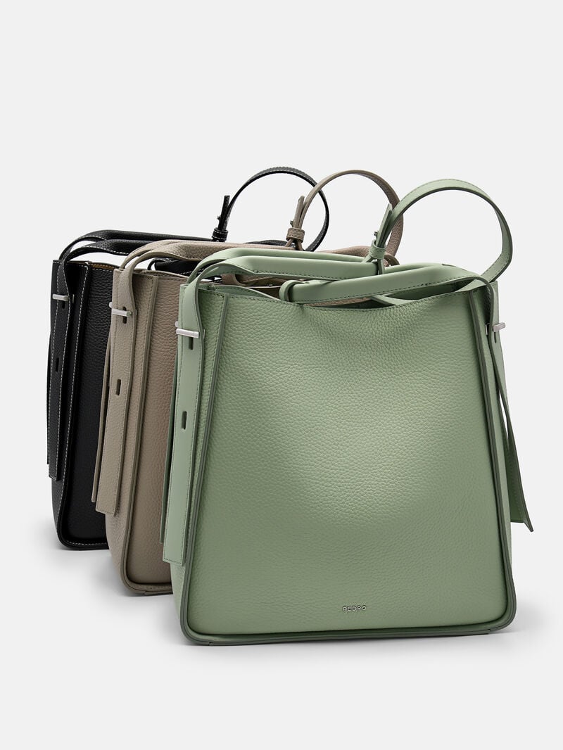 Pedro Demi Leather Bags Women Hobos Taupe | Q9Q-1267