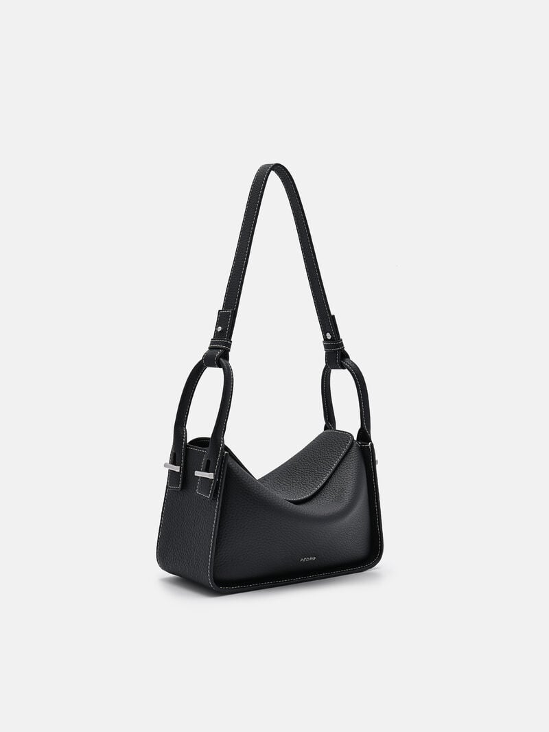 Pedro Demi Leather Bags Women Shoulder Bags Black | Q9Q-1261