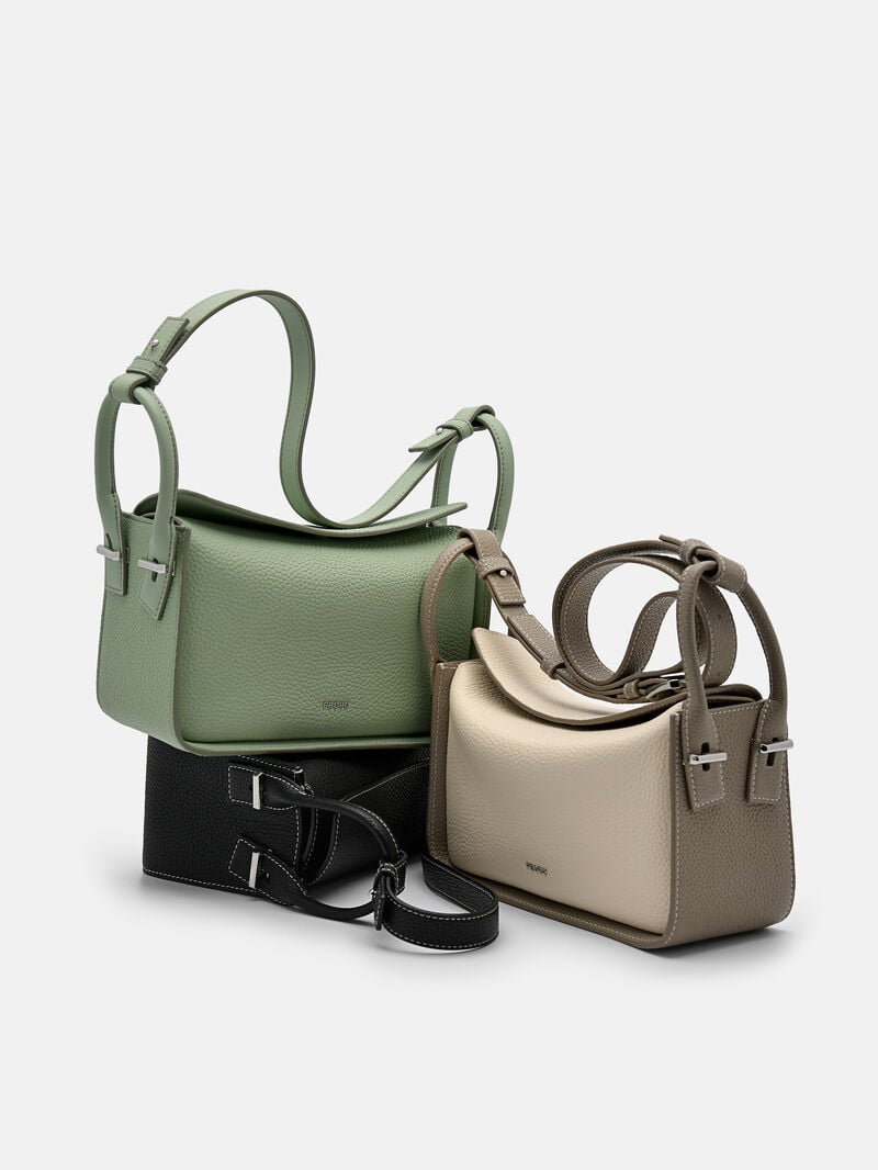 Pedro Demi Leather Bags Women Shoulder Bags Black | Q9Q-1261