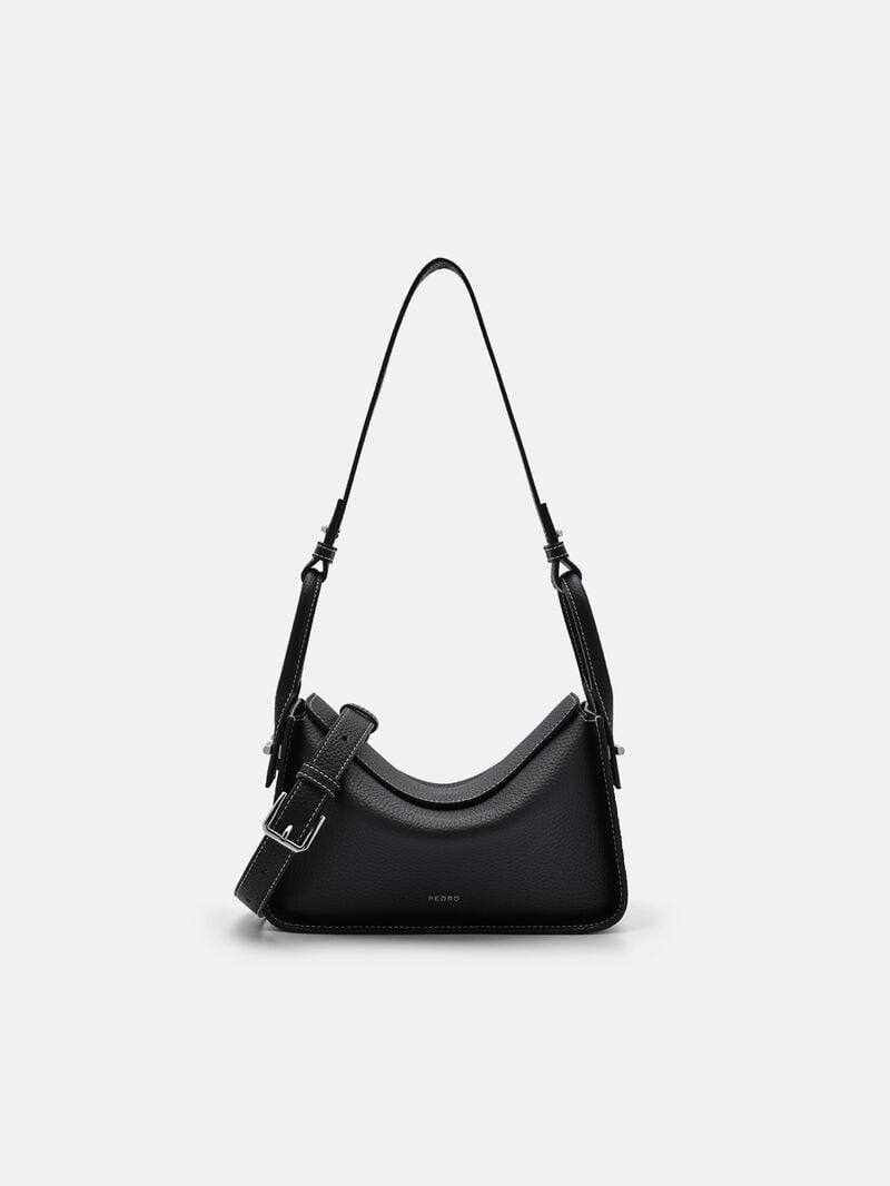 Pedro Demi Leather Bags Women Shoulder Bags Black | Q9Q-1261