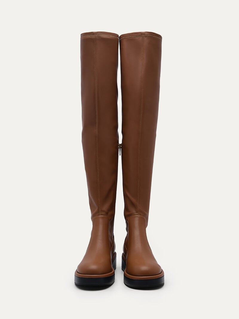 Pedro Dessau Knee-High Boots Women Over-The-Knee Boots Camel | Q9Q-1367