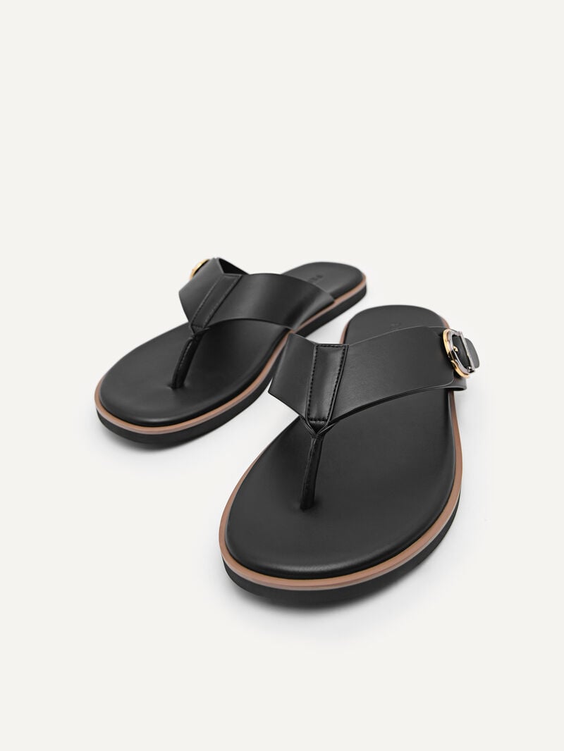 Pedro Dillon Thong Men Sandals Black | Q9Q-2677