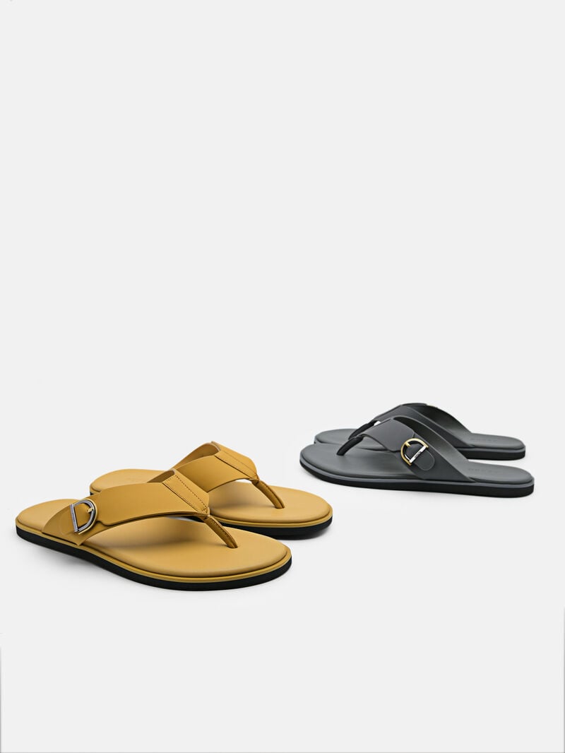 Pedro Dillon Thong Men Sandals Dark Grey | Q9Q-2679