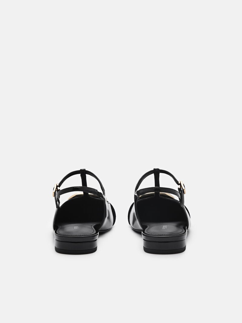 Pedro Eden Ballerina Women Flats Black | Q9Q-2672
