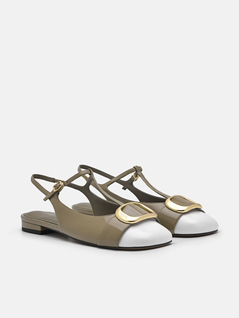 Pedro Eden Ballerina Women Flats Olive | Q9Q-2673