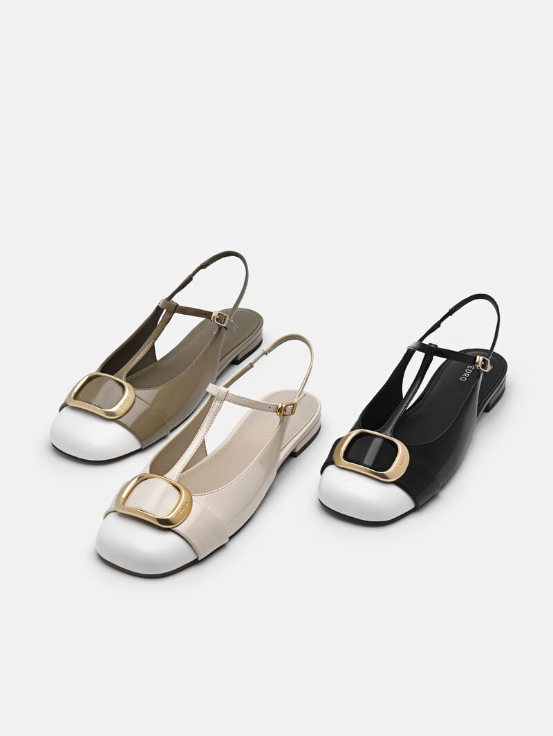 Pedro Eden Ballerina Women Flats Olive | Q9Q-2673