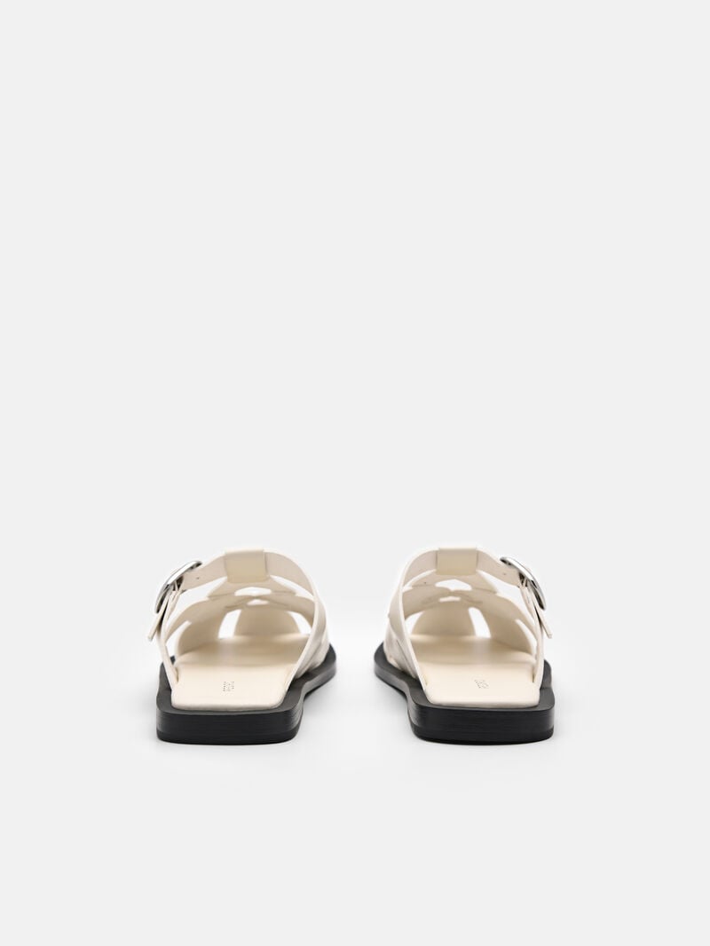 Pedro Eden Caged Sandals Women Flats Beige | Q9Q-2668