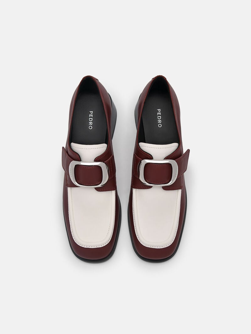 Pedro Eden Leather Loafers Women Low Heels Multi | Q9Q-2663