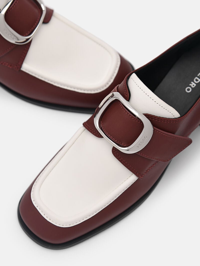 Pedro Eden Leather Loafers Women Low Heels Multi | Q9Q-2663