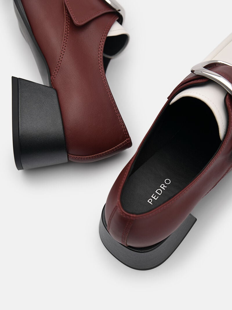 Pedro Eden Leather Loafers Women Low Heels Multi | Q9Q-2663