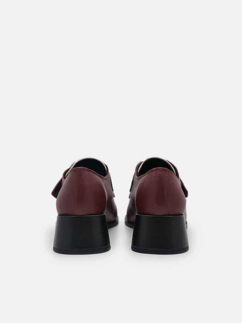 Pedro Eden Leather Loafers Women Low Heels Multi | Q9Q-2663