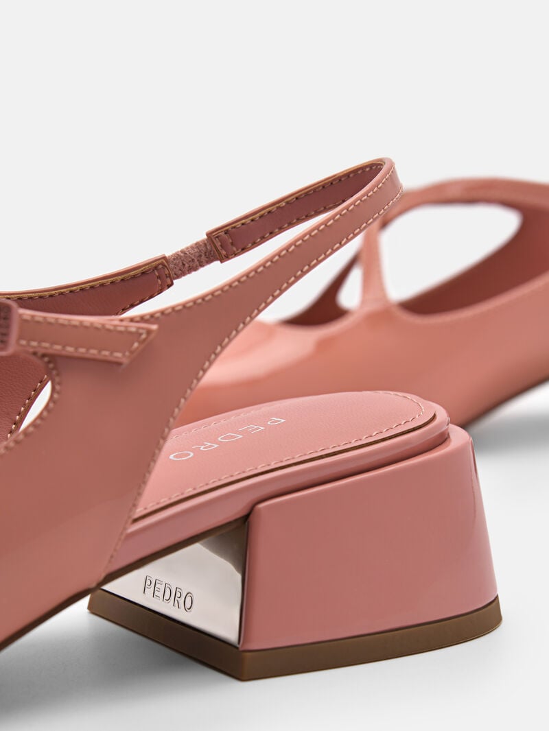 Pedro Effie Leather Mary Jane Women Pumps Blush | Q9Q-2655