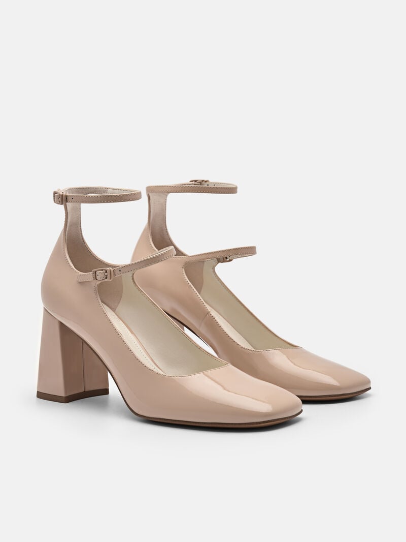 Pedro Effie Leather Women Pumps Nude | Q9Q-2658