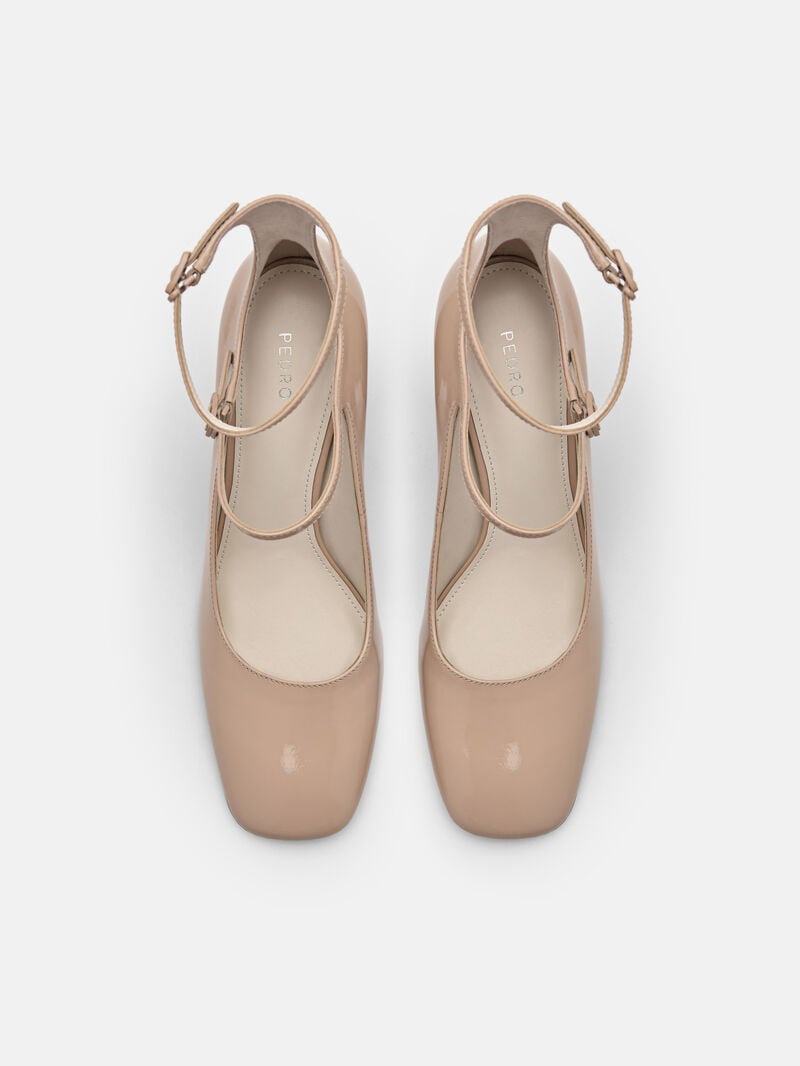 Pedro Effie Leather Women Pumps Nude | Q9Q-2658