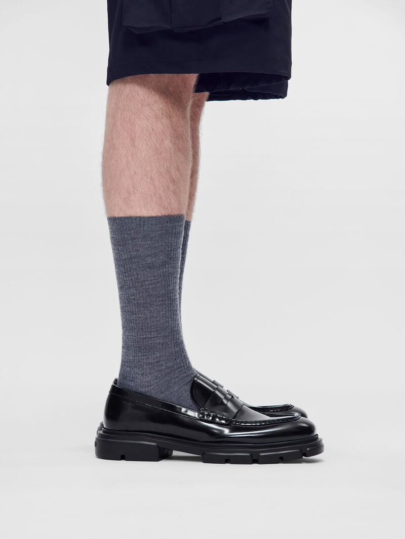 Pedro Ellis Leather Men Loafers Black | Q9Q-2643