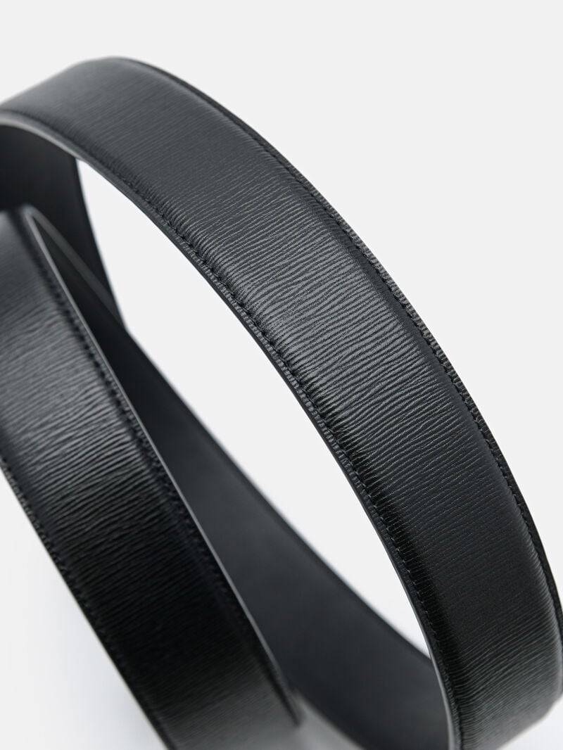 Pedro Embossed Leather Automatic Men Belts Black | Q9Q-2627