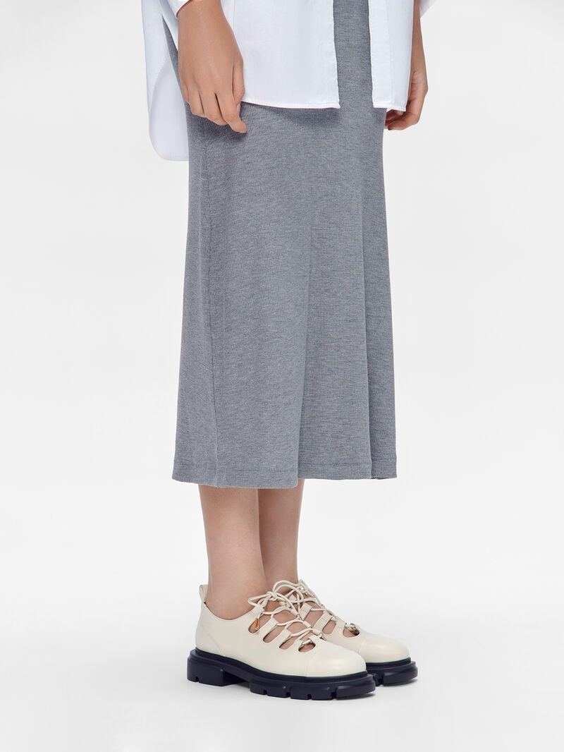 Pedro Ethel Laced Loafers Women Flats Chalk | Q9Q-1863