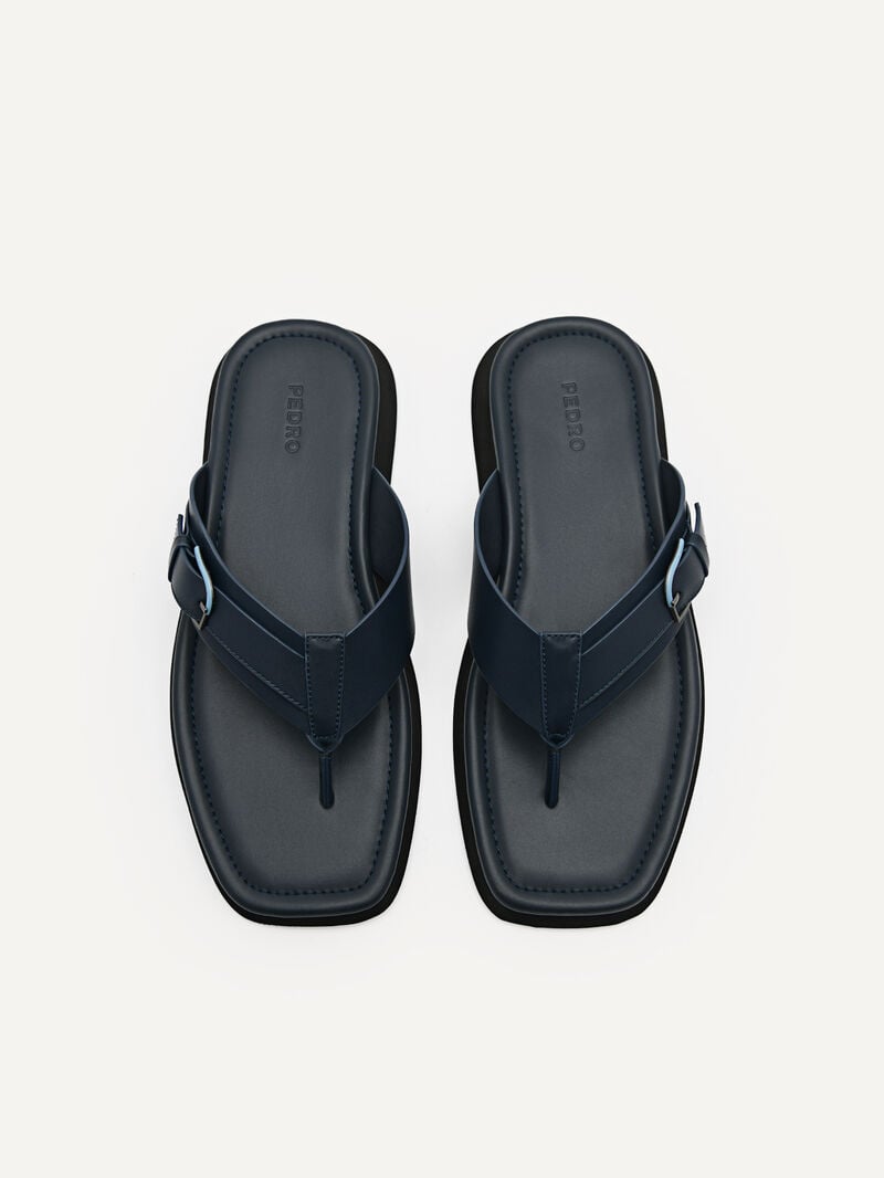Pedro Ezra Thong Men Sandals Navy | Q9Q-1855