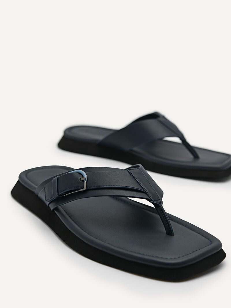Pedro Ezra Thong Men Sandals Navy | Q9Q-1855