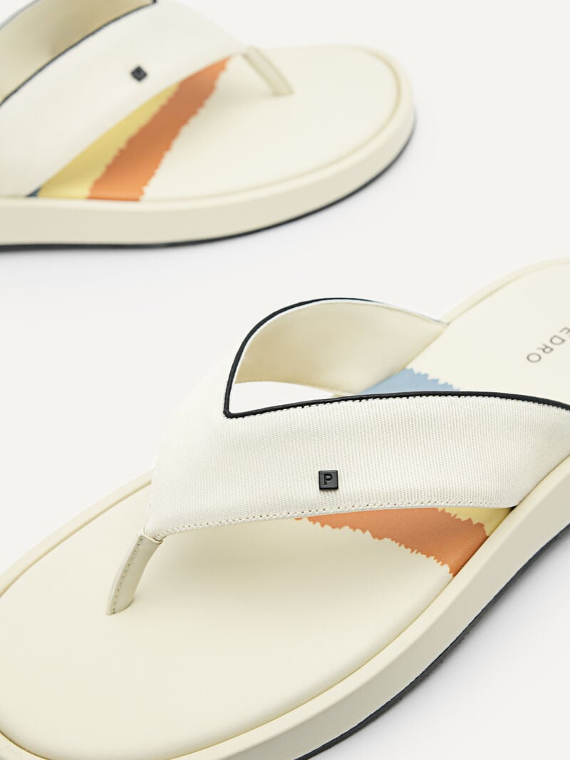 Pedro Fabric Thong Men Sandals Beige | Q9Q-1849