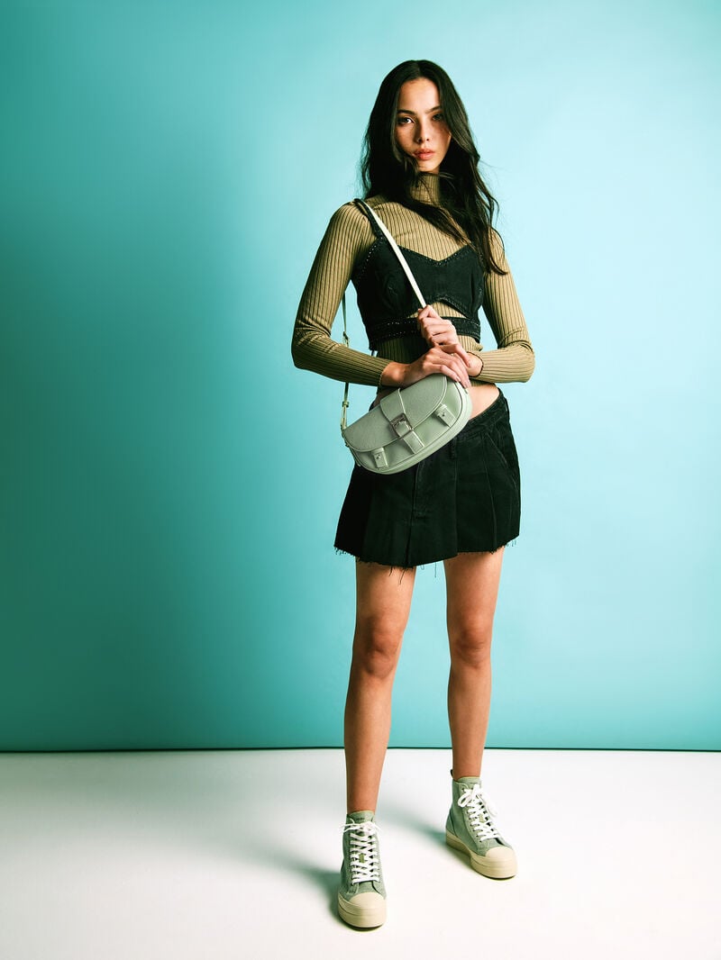 Pedro Felt High Top Women Sneakers Light Green | Q9Q-1848