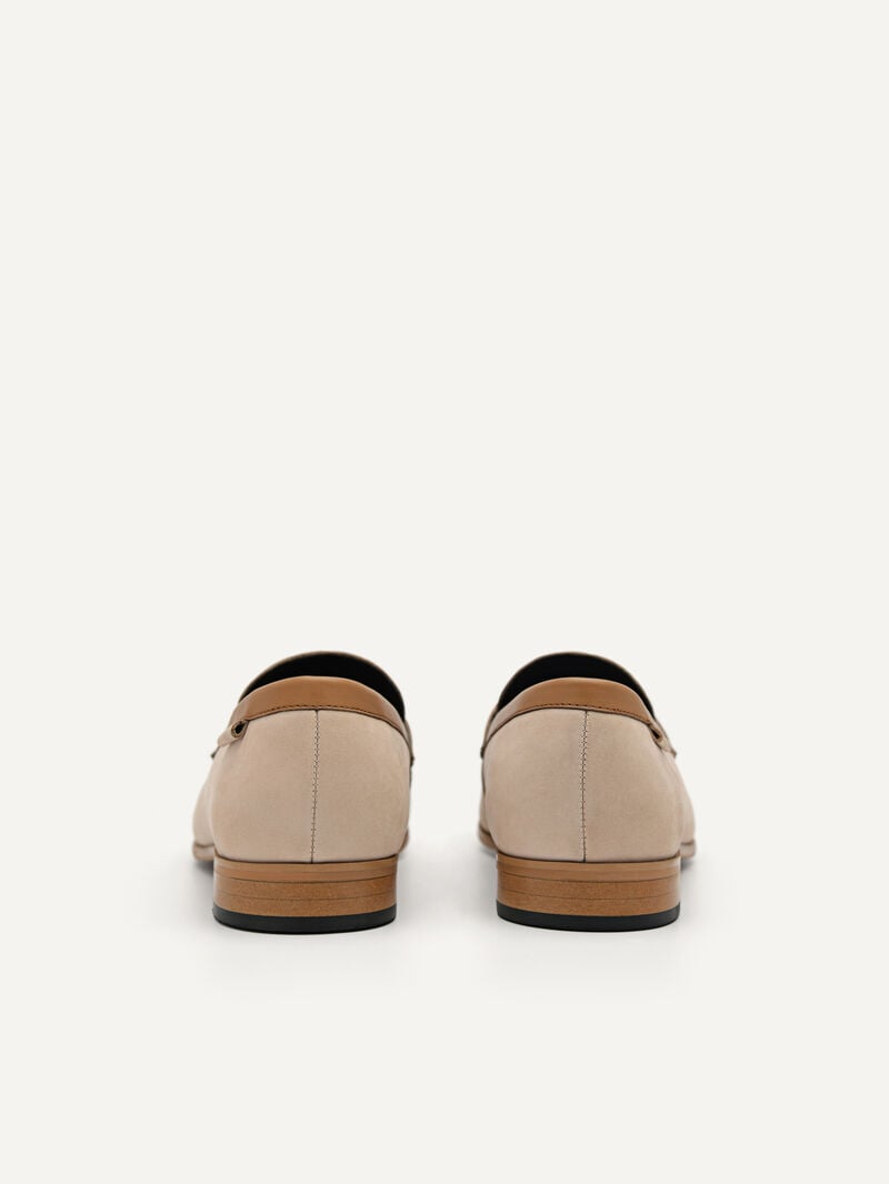 Pedro Firth Leather Men Loafers Sand | Q9Q-1847