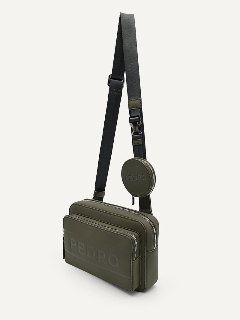 Pedro Flynn Casual Sling Bags Men Small Bags Military Green | Q9Q-1240