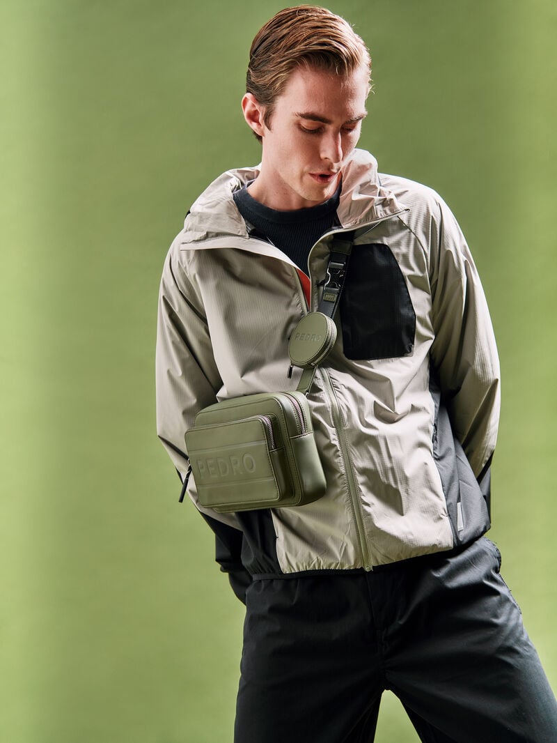 Pedro Flynn Casual Sling Bags Men Small Bags Military Green | Q9Q-1240