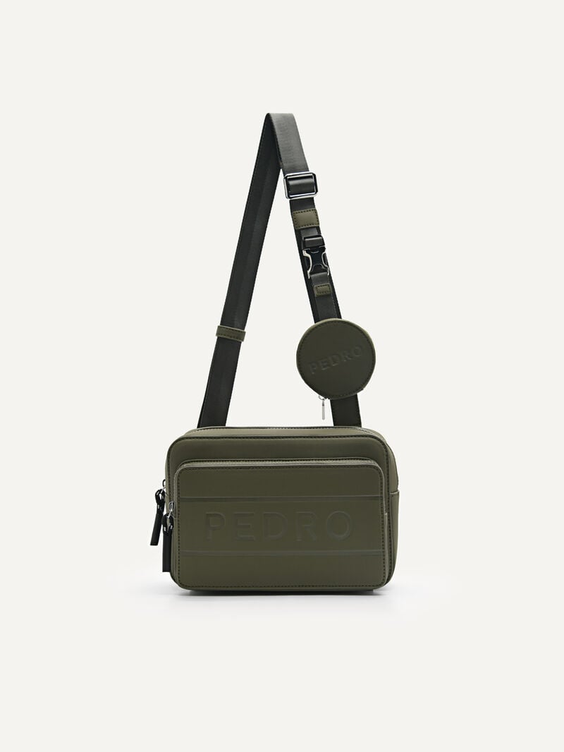 Pedro Flynn Casual Sling Bags Men Small Bags Military Green | Q9Q-1240