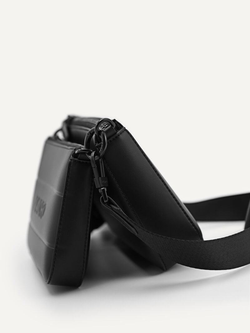 Pedro Frank with Earphone Holder Men Sling Bags Black | Q9Q-1234