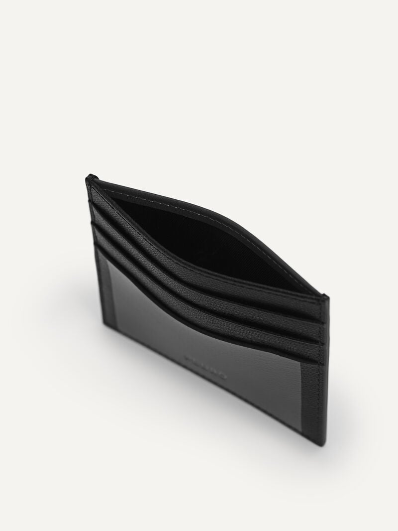 Pedro Full-Grain Leather Men Card Holders Black | Q9Q-999