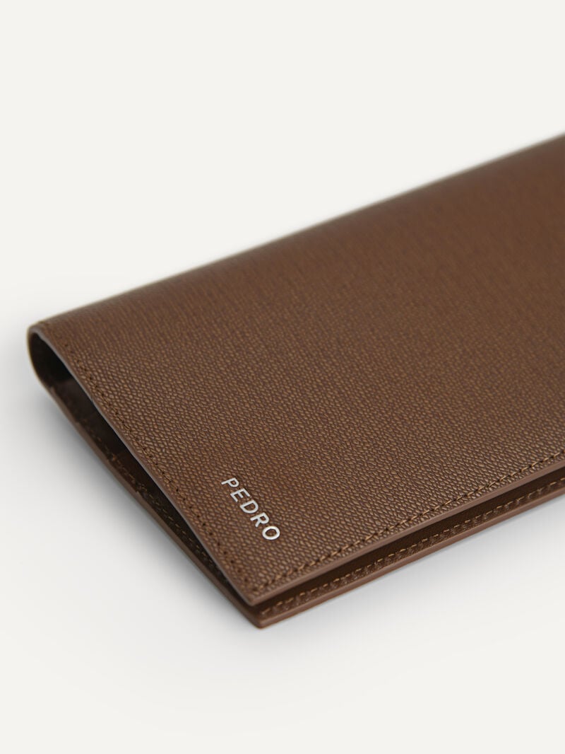 Pedro Full-Grain Long Leather Men Wallets Dark Brown | Q9Q-994