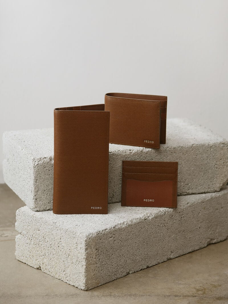 Pedro Full-Grain Long Leather Men Wallets Dark Brown | Q9Q-994